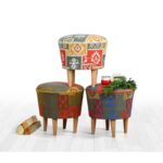 Σκαμπώ Rug multicolor 42x42cm ed6910 - Image 4