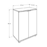 Ντουλάπι Soho δρυς μελαμίνη 60x34x78εκ ed7018 - Image 4