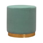 Σκαμπό Barok θαλασσή 40x40x40εκ ed7021 - Image 2