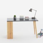 Γραφείο Scopo ανθρακί Oak 120x60x72 8cm ed7132 - Image 5