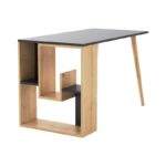 Γραφείο Scopo ανθρακί Oak 120x60x72 8cm ed7132 - Image 3