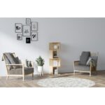 Βιβλιοθήκη Alin Sapphire δρυς μελαμίνη 25x27x95εκ ed7177 - Image 5