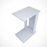 Βοηθητικό τραπεζάκι Pasific άσπρη μελαμίνη 30x43x61cm ed7184 - Image 3