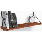 Ράφι τοίχου Armoni καρυδί μελαμίνη 72x20x20cm ed7198