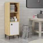 Ντουλάπι μπάνιου Alone Sapphire Oak άσπρο 38 6x35x115cm ed7243