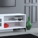 ΄΄Έπιπλο τηλεόρασης Revival άσπρο 125x42x54cm μελαμίνη ed7376 - Image 4