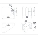 Γραφείο Follia καρυδί μελαμίνη 120x76 8x90cm ed7377 - Image 2