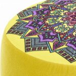 Σκαμπό Latina κίτρινο ξύλινα πόδια 40x40x42εκ ed7396 - Image 2