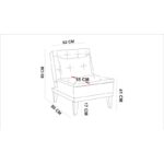 Πολυθρόνα Foco Berjer γκρι 62x80x82cm ed7459 - Image 3