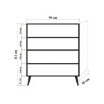 Έπιπλο εισόδου παπουτσοθήκη Mente 95x36x111cm μελαμίνη ed7515 - Image 2