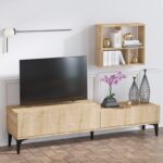 Έπιπλο tv Alice sapphire oak μελαμίνη 180x35x50cm ed7519