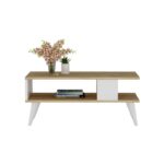 Τραπέζι σαλονιού Ayca Sapphire άσπρο μελαμίνη 90x45x40εκ ed7522 - Image 5