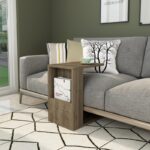 Βοηθητικό τραπέζι Serce καρυδί χρώμα μελαμίνη 30x40x50cm ed7526 - Image 5