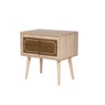 Κομοδίνο Two μελαμίνη 60x40x61cm ed7542 - Image 4