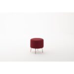 Σκαμπό Octo Claret κόκκινο μεταλλικά πόδια 40x40x40εκ ed7546 - Image 5