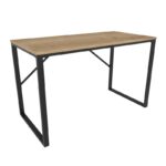 Γραφείο Layton μελαμίνη μαύρο oak 120x60x74cm ed7552 - Image 4