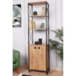 Βιβλιοθήκη Masa atlantic pine χρώμα μελαμίνη 49x30x180cm ed755