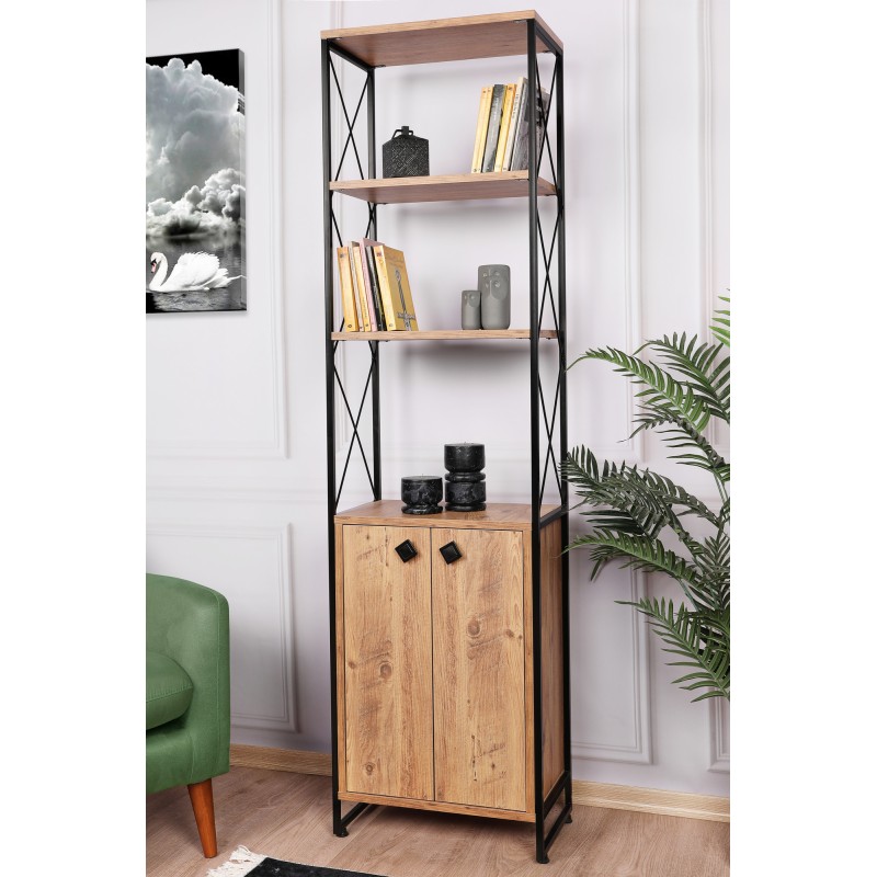 755_0-800x800 Βιβλιοθήκη Masa atlantic pine χρώμα μελαμίνη 49x30x180cm ed755 - Image 1