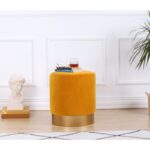 Σκαμπώ Memfis μουσταρδί 45x40cm ed7628 - Image 5