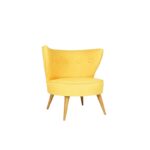 Πολυθρόνα Fiume κίτρινη 80x74x76cm ed7659