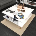 Τραπεζάκι σαλονιού Akya Coffee Table White 89x89x44cm ed7672