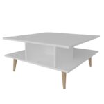 Τραπεζάκι σαλονιού Akya Coffee Table White 89x89x44cm ed7672 - Image 4