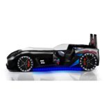 Κρεβάτι αυτοκίνητο Mon μαύρο μελαμίνη 130x235x60εκ ed767 - Image 2