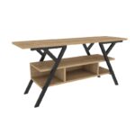 Έπιπλο τηλεόρασης Mine μαύρο oak 120x35x55cm ed7700 - Image 4