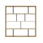 Βιβλιοθήκη Hodbi δρυς ανθρακί μελαμίνη 145 2x25x145εκ ed7732 - Image 3