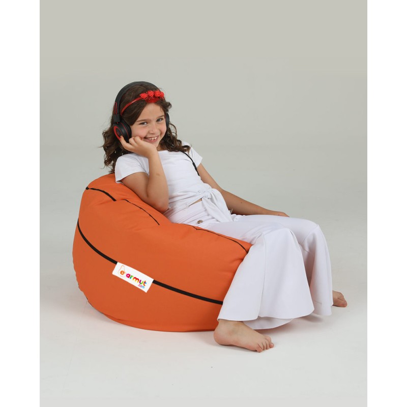 7749_0-800x800 Πουφ Bingo Kids αδιάβροχο ύφασμα κεραμιδί 40x25cm ed7749 - Image 1