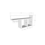 Ράφι τοίχου Pare ανθρακί μελαμίνη 72x18x37cm ed7780 - Image 2