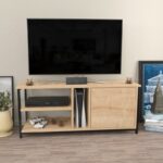 Έπιπλο tv Nuvola μαύρο oak 120x35 3x50 8cm ed7787