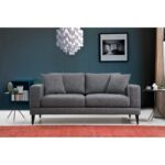 Καναπές διθέσιος Nordic γκρι 180x90x85cm ed778