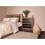 Συρταριέρα Yuna δρυς μαύρο μελαμίνη 70x40x86εκ ed7843