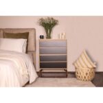 Συρταριέρα Yuna δρυς μαύρο μελαμίνη 70x40x86εκ ed7843 - Image 4