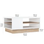 Τραπέζι σαλονιου Camillo δρυς μελαμίνη 90x60x41εκ ed7869 - Image 3