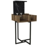 Βοηθητικό τραπέζι Lava 44 8x69 3cm μελαμίνη μέταλλο ed7870 - Image 3