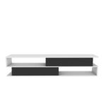 Έπιπλο τηλεόρασης Corso λευκό ανθρακί 160x35 3x38 6cm ed7885 - Image 4