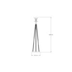 Κρεμάστρα Foley δρυς μελαμίνη 41x160εκ ed7890 - Image 2