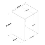 Ντουλάπι πλυντηρίου Kid άσπρο καρυδί μελαμίνη 65x60x91 8εκ ed7901 - Image 2