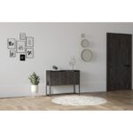 Μπουφέ Zermio ανθρακί χρώμα μελαμίνη 90x34x70cm ed7927 - Image 5