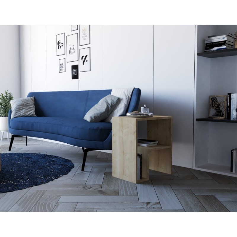 7932_0-800x800 Βοηθητικό τραπέζι σαλονιού Abba Sapphire Oak μελαμίνη 52x30x45cm ed7932 - Image 1