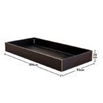 Κρεβάτι Black pull out μαύρο μελαμίνη 93x24x194εκ ed7941 - Image 2