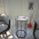 Βοηθητικό τραπέζι Cita oak 40x35x62cm ed7942