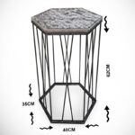 Βοηθητικό τραπέζι Cita Kafkas Oak 40x35x62cm ed7943 - Image 2