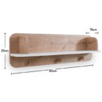Ραφιέρα Natura Shelf δρυς άσπρο μελαμίνη 82x15x25εκ ed7977 - Image 2