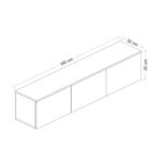 Έπιπλο τηλεόρασης Neon Atlantic Pine 160x32x35cm ed7996 - Image 2