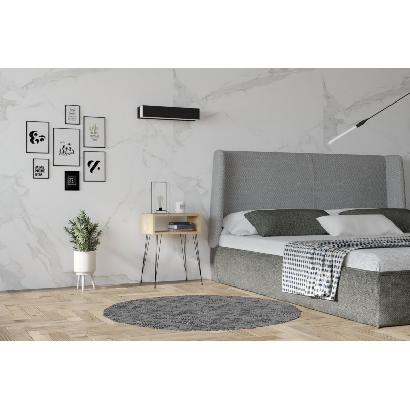 8017_0-800x800 Κομοδίνο Tenby Oak μελαμίνη 45x30x63cm ed8017 - Image 1