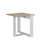 Βοηθητικό τραπέζι Apollon άσπρη Oak μελαμίνη 50x50cm ed8045 - Image 3