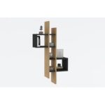 Ραφιέρα Emse Sapphire δρυς ανθρακί μελαμίνη 53 8x19 6x108εκ ed8091 - Image 4